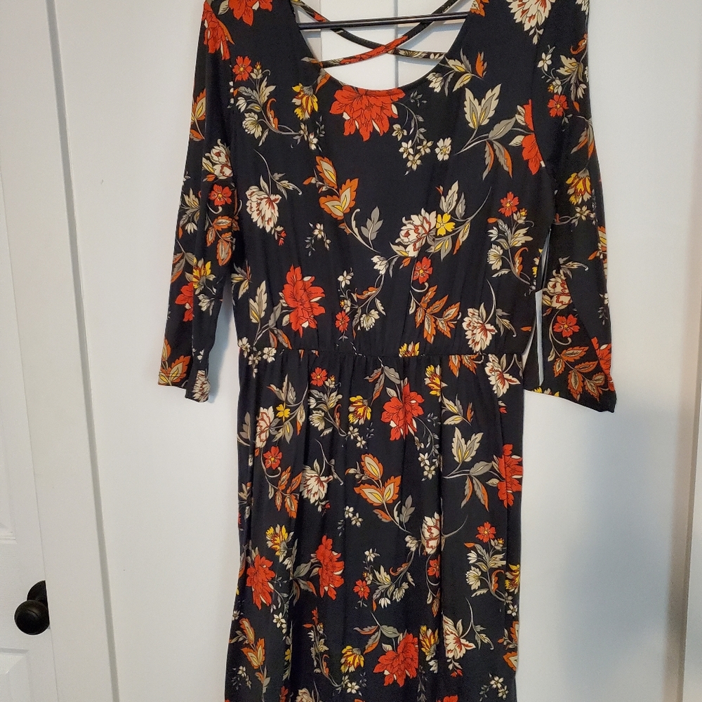 Marjorie Black Detail Brushed Knit Dress